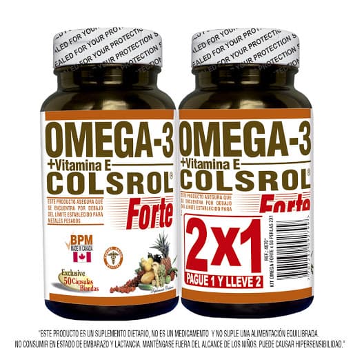 Omega-3 Colsrol Pague1 Lleve2 Cápsula Freshly Frasco X 50