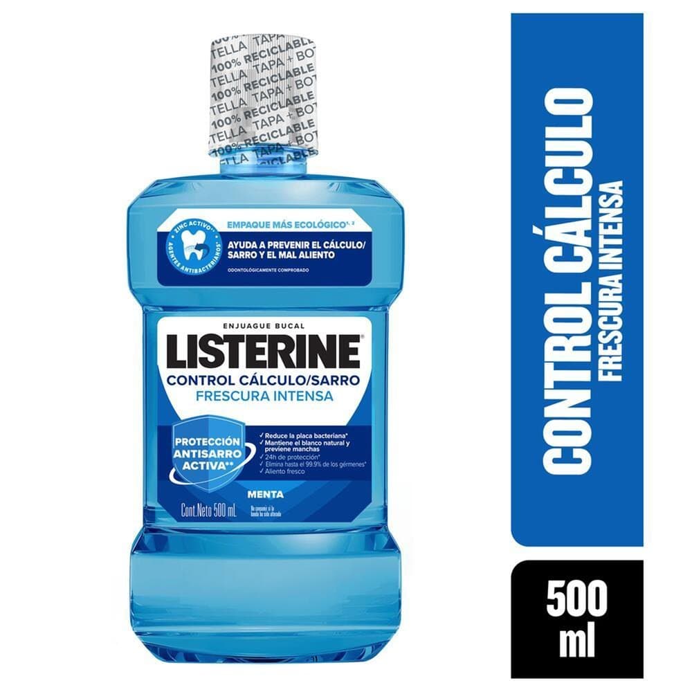 Enjuague Bucal Listerine Control Calculo X 500Ml