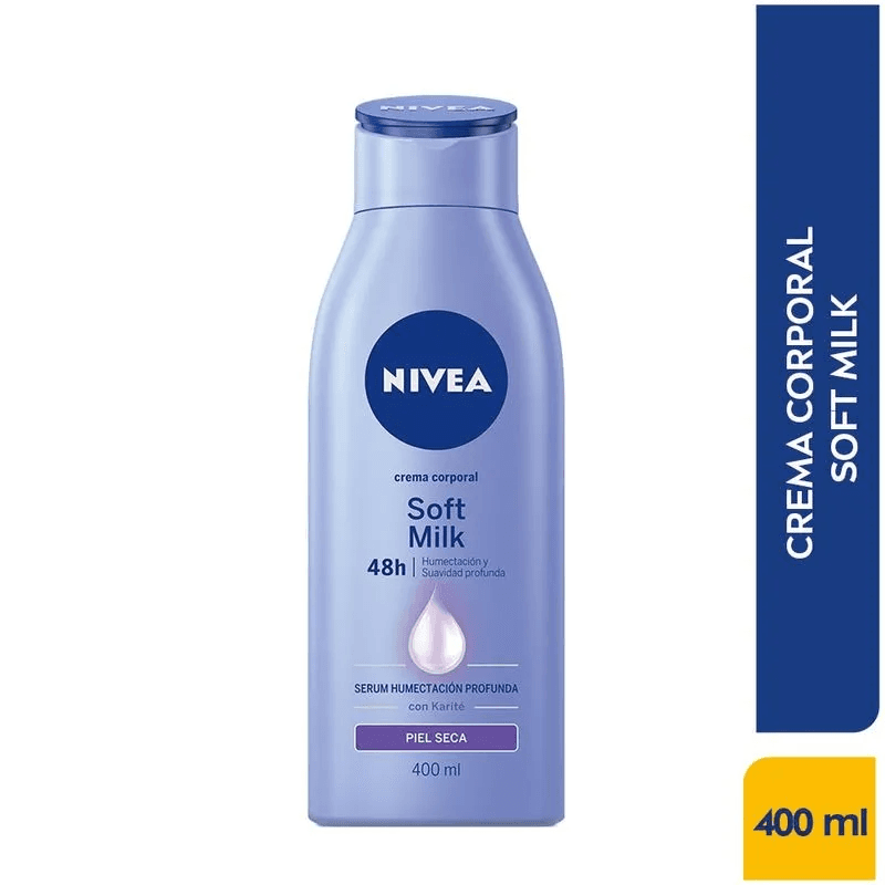 Crema Corporal Soft Milk Nivea Frasco Por 400Ml