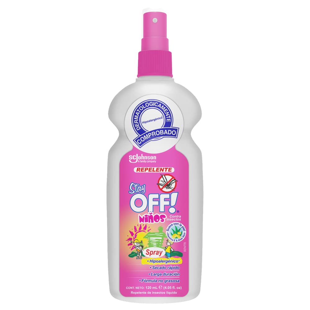 Repelente Stay Off Frasco X 120 Ml Niños Hipoalergénico