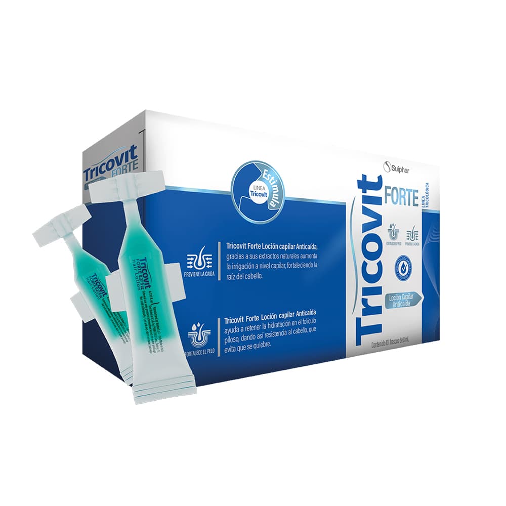 Loción Capilar Tricovit Forte Caja X 10