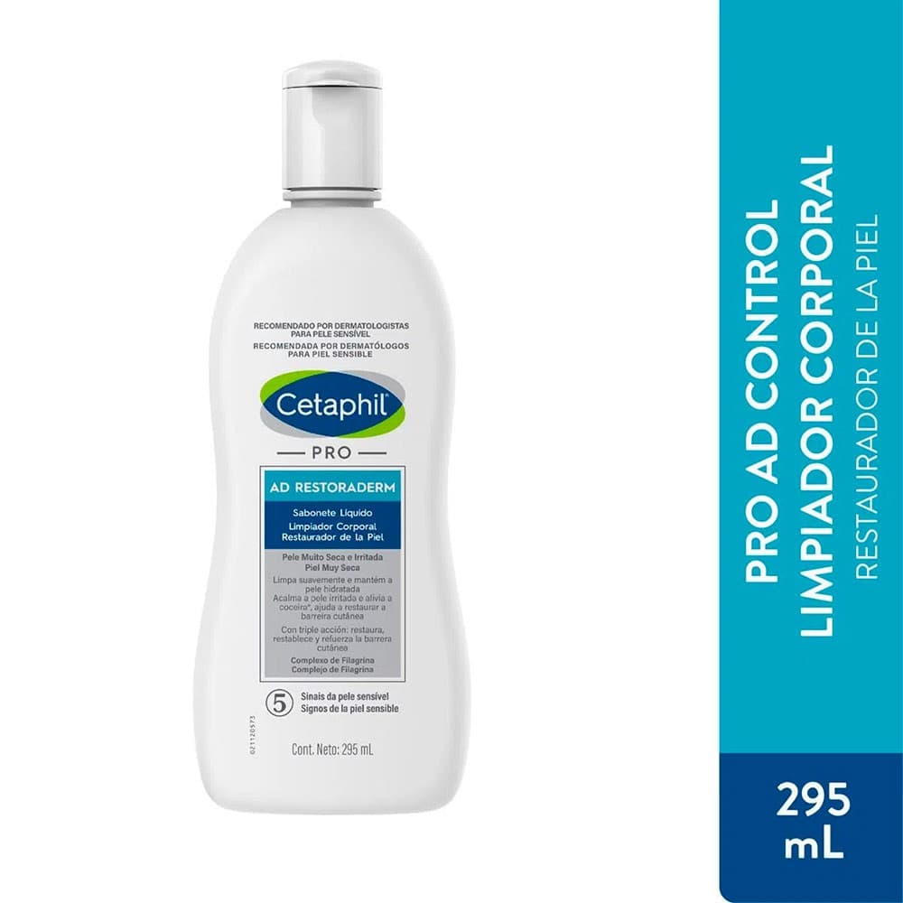 Limpiador Corporal Pro Ad Control Cetaphil Frasco X 295Ml