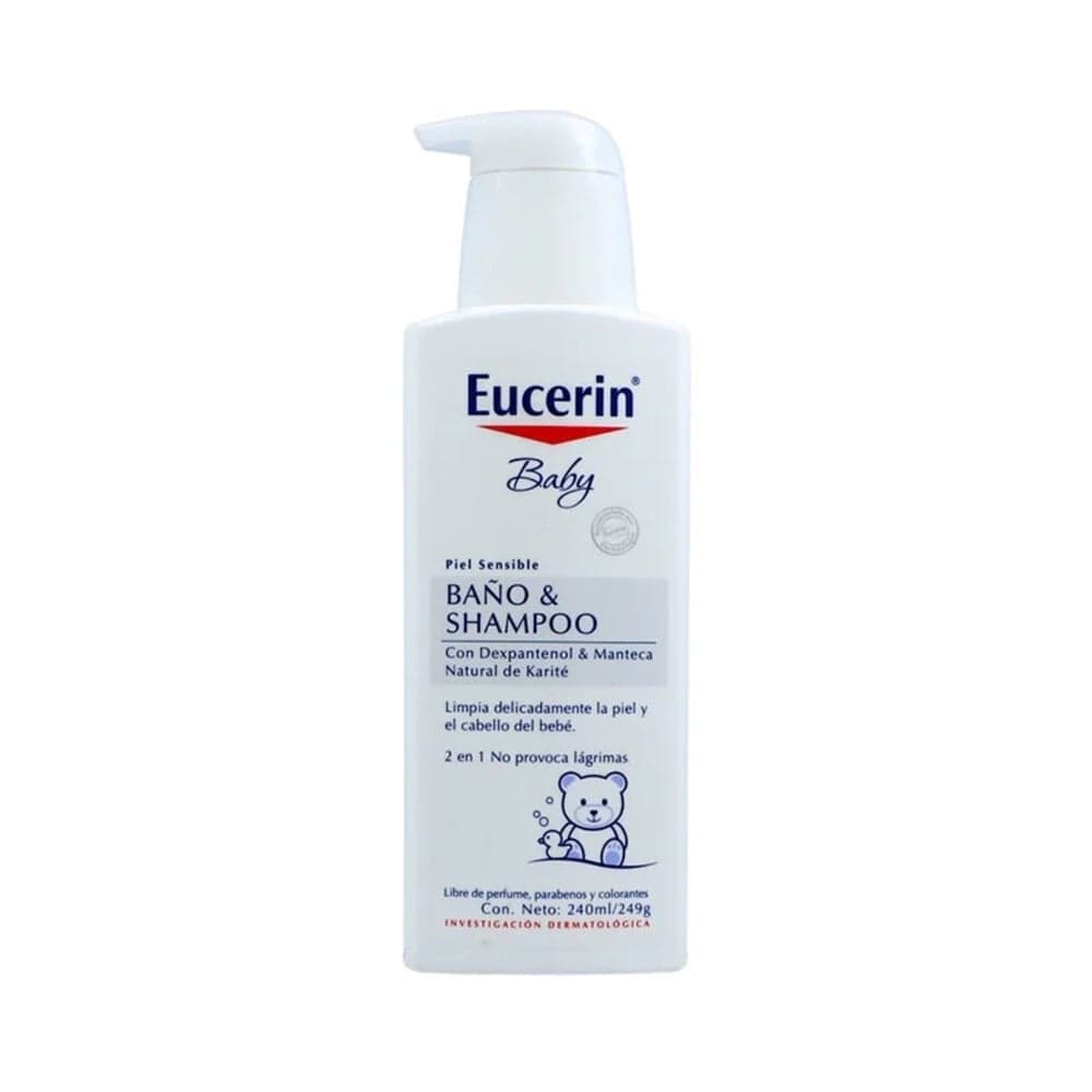 Baño Y Shampoo Para Bebé Eucerin Frasco 240 Ml