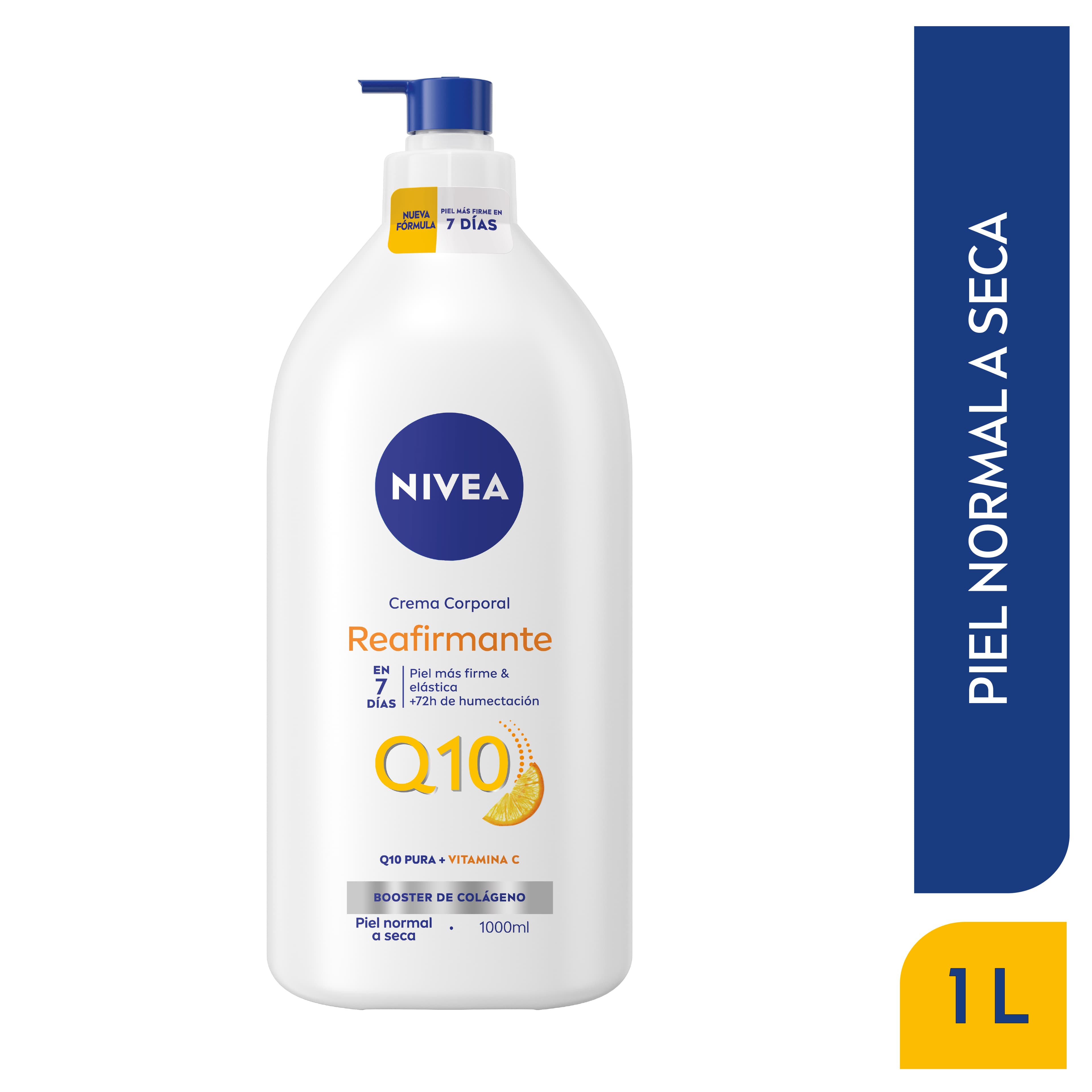 Crema Corporal Reafirmante Nivea Q10 + Vitamina C Frasco 1000 Ml
