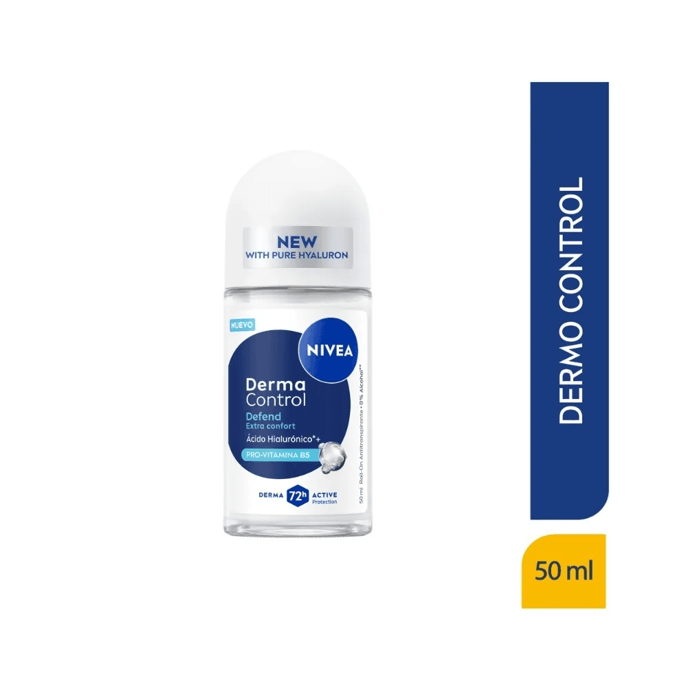 Desodorante Roll On Nivea Dermo Control Defend Extra Confort Frasco 50Ml