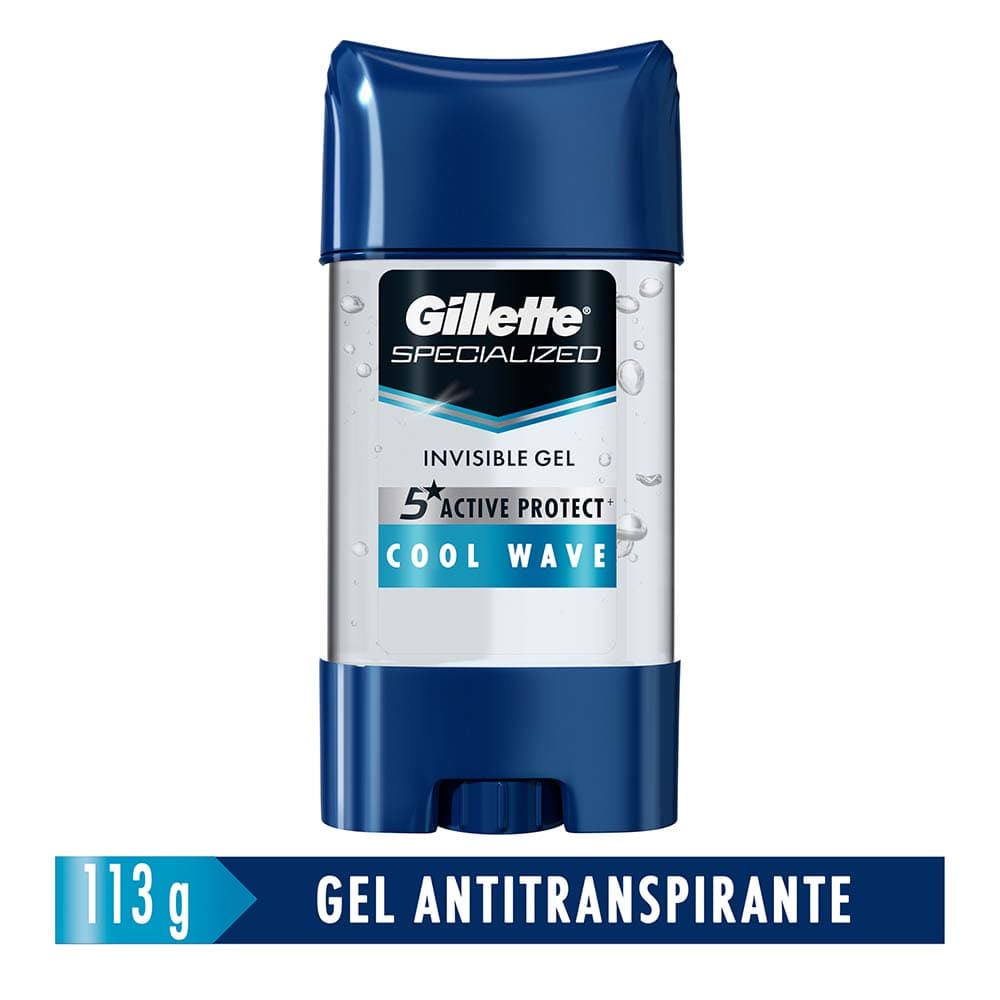 Desodorante 3X Gel Cool Wave Gillette Frasco X 113Gr