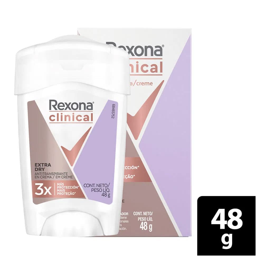Desodorante Mujer Clinical Extra Dry Barra X 48Gr