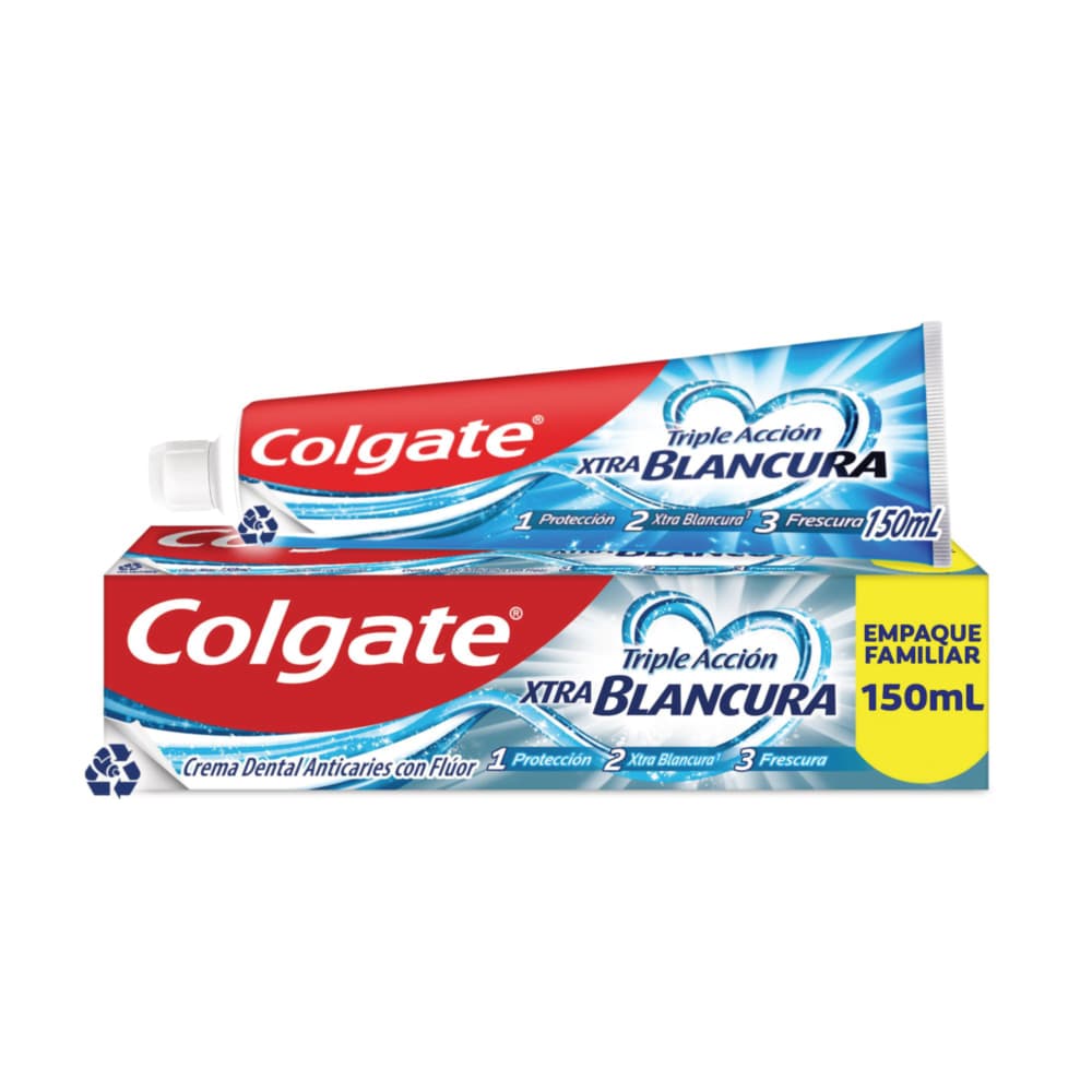 Crema Dental Colgate Triple Acción Xtra Blancura 150Ml