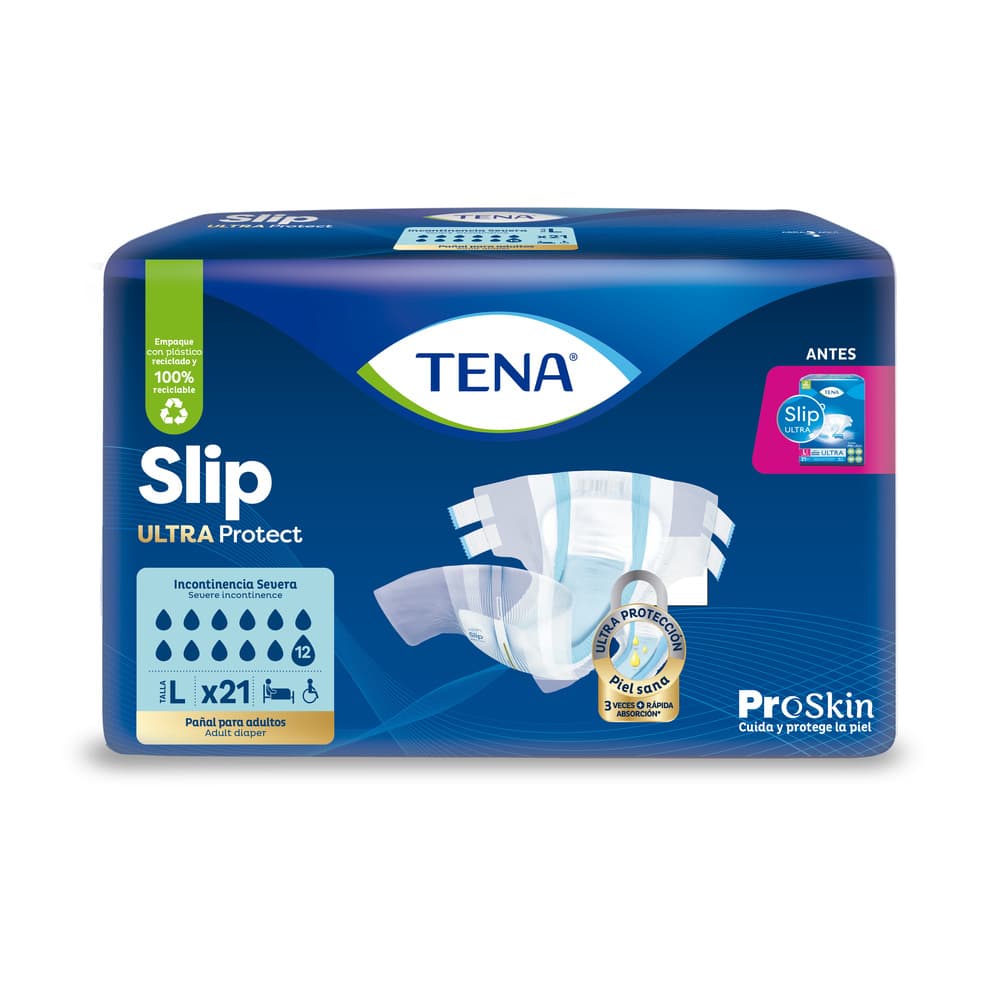Tena Slip Pega-Despega Talla L Paquete X 21