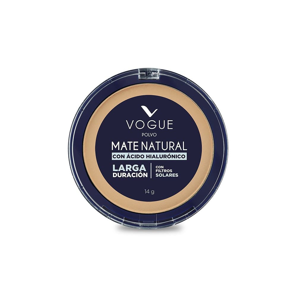 Polvo Compacto Natural Vogue Canela 14Gr