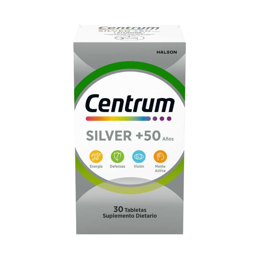 Centrum Silver + 50 Anos Tableta Frasco X 30