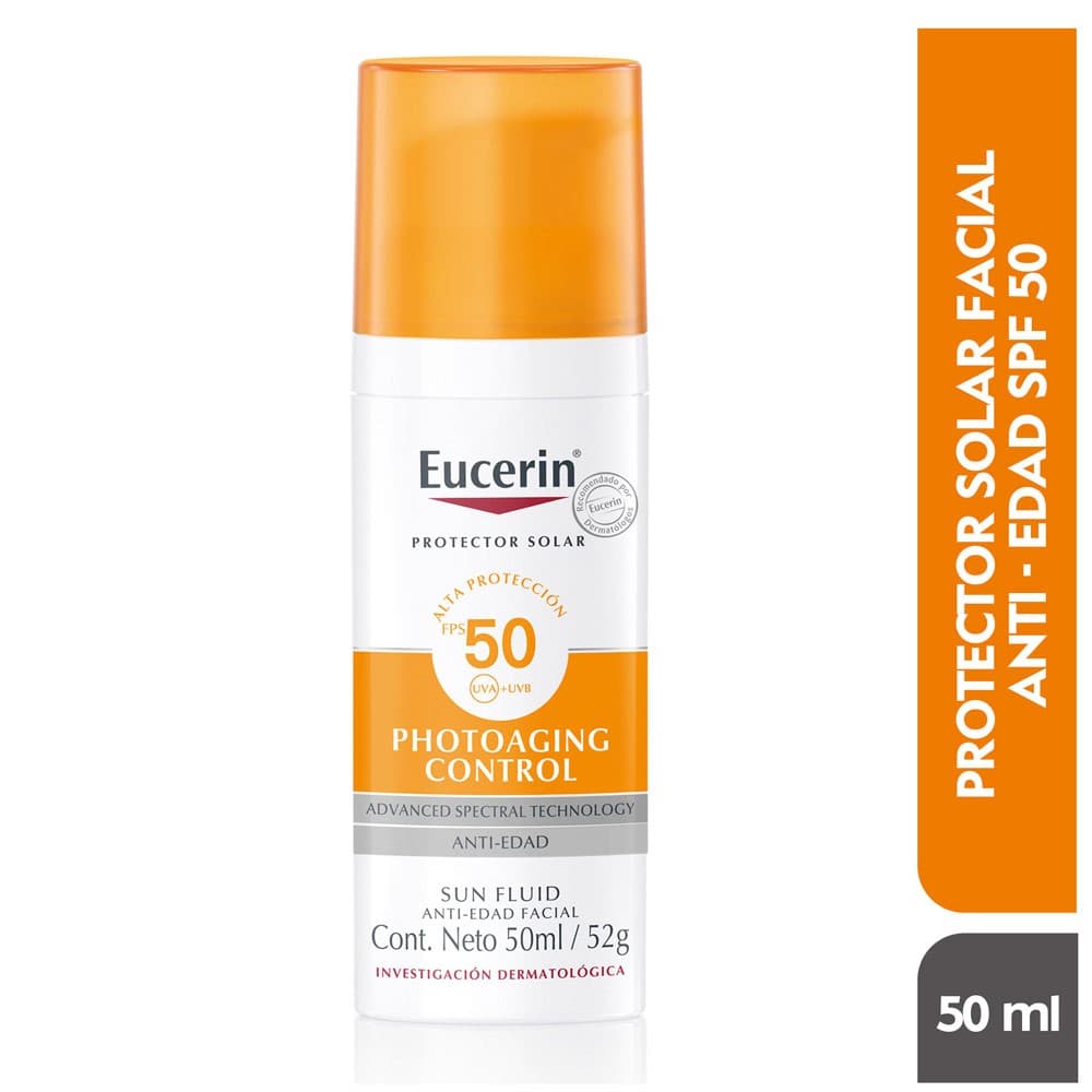 Protector Solar Facial Antiedad Eucerin Frasco 50 Ml