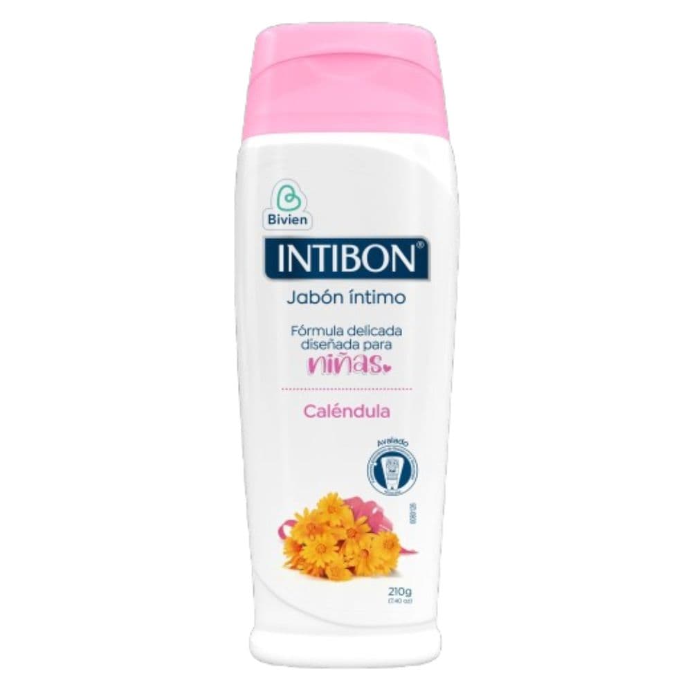 Jabon Intimo Niña Intibon Calendula Frasco X 210 G