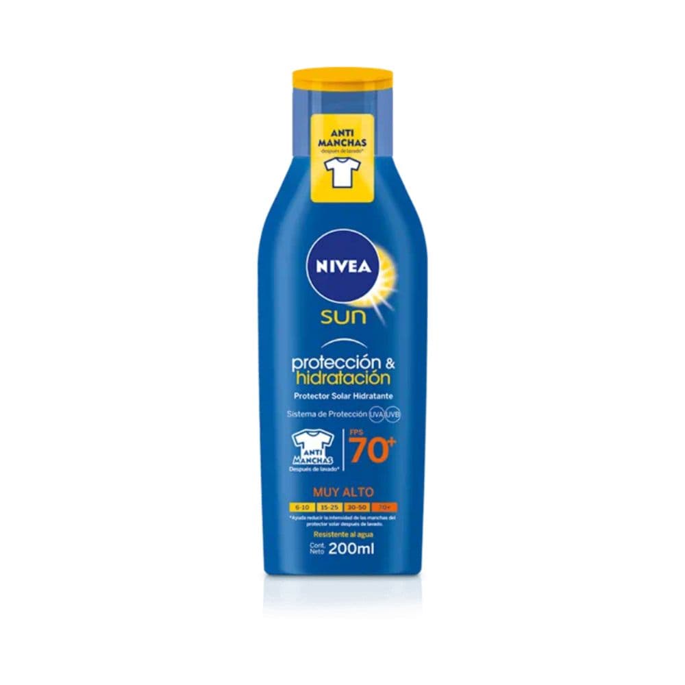 Protector Solar Protec & Hidrata Nivea Sun Spf 70 Frasco X 200Ml
