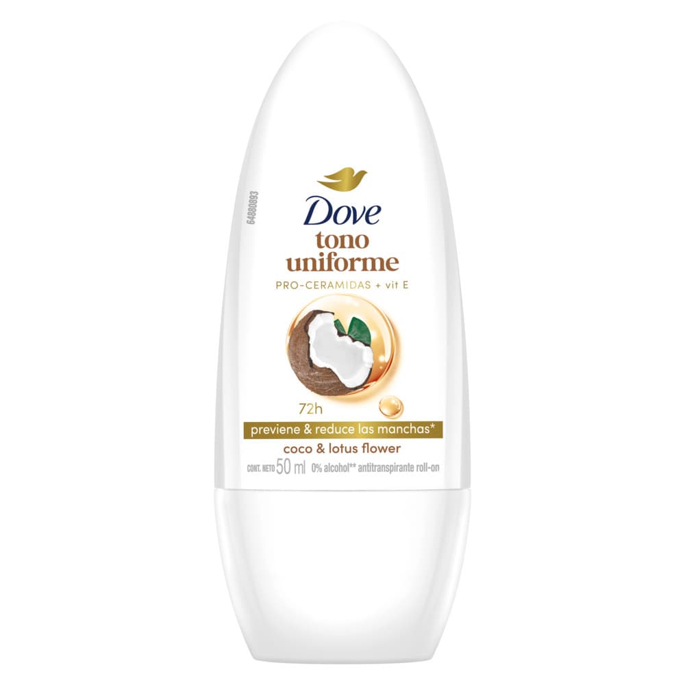 Desodorante Dove Tono Uniforme 48H Frasco X 50 Ml Coco