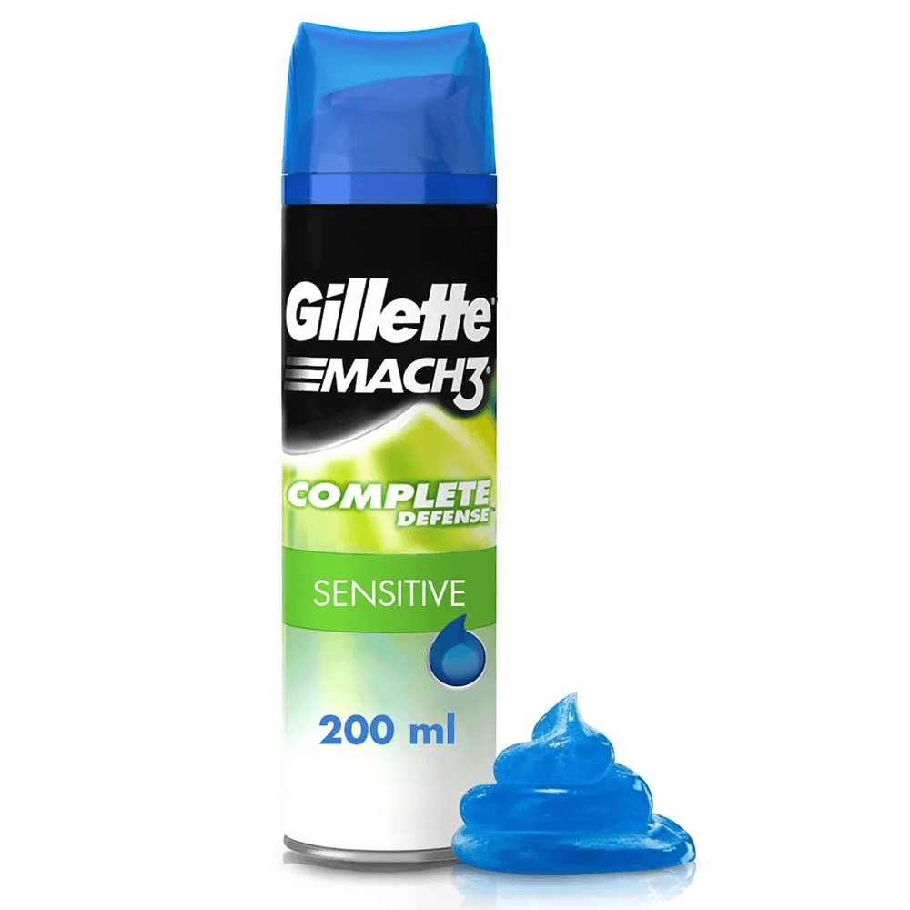 Gel Afeitar Gillette Mach 3 Sensitive Lata Por 198Gr