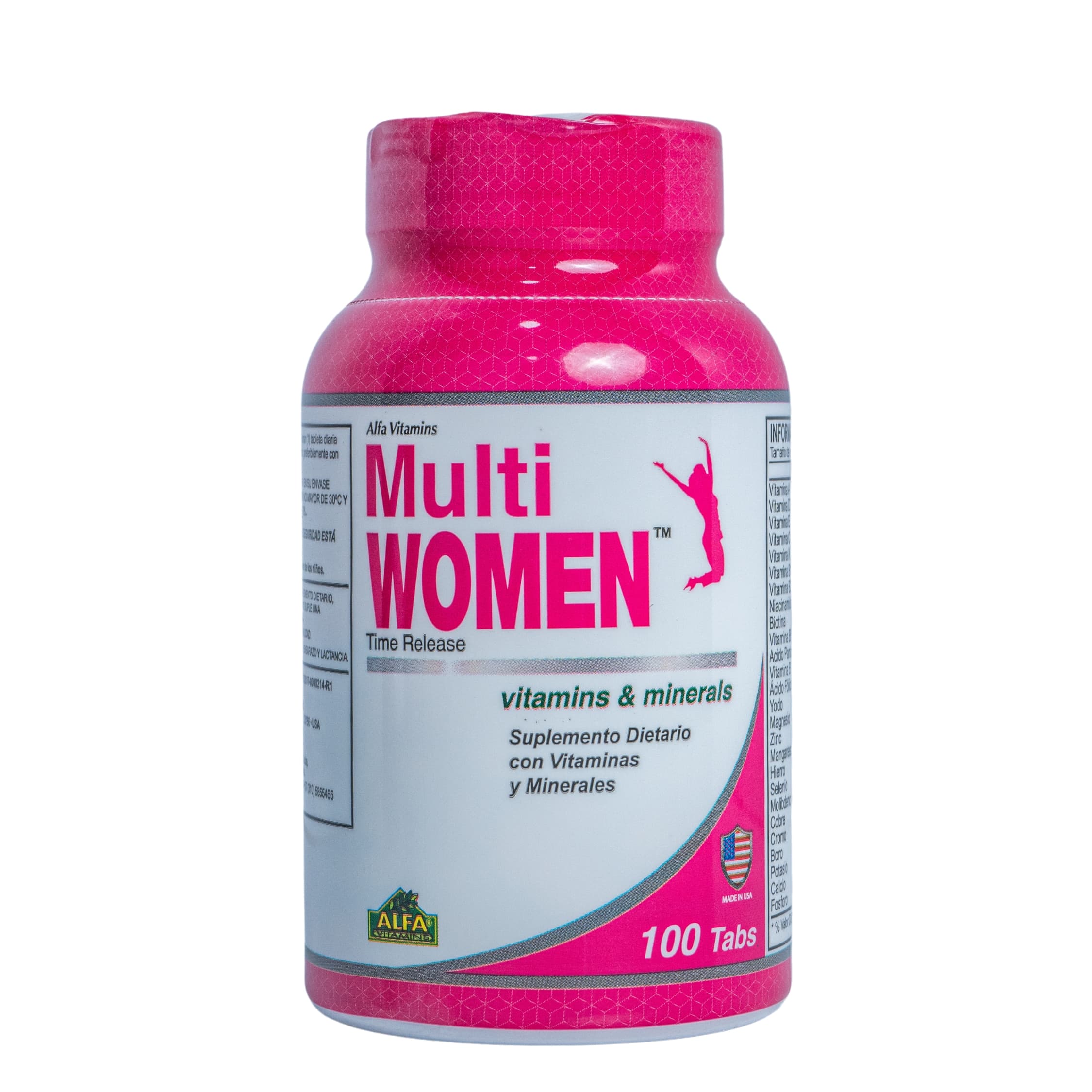 Suplemento Dietario Alfa Vitamins Multi Women Tableta Frasco X 100