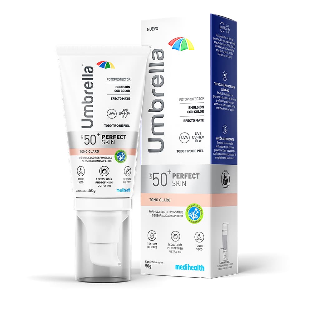 Protector Solar Umbrella Perfect Skin Tubo X 50 Gr Tono Claro Spf50