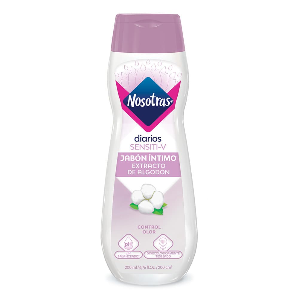 Jabón Intimo Nosotras Sensiti-V Frasco X 200Ml