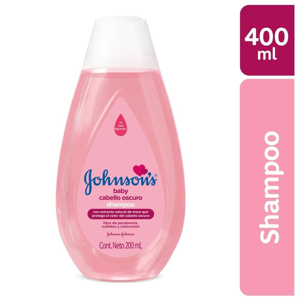 Shampoo Baby Johnsons Frasco X 400 Ml Cabello Oscuro