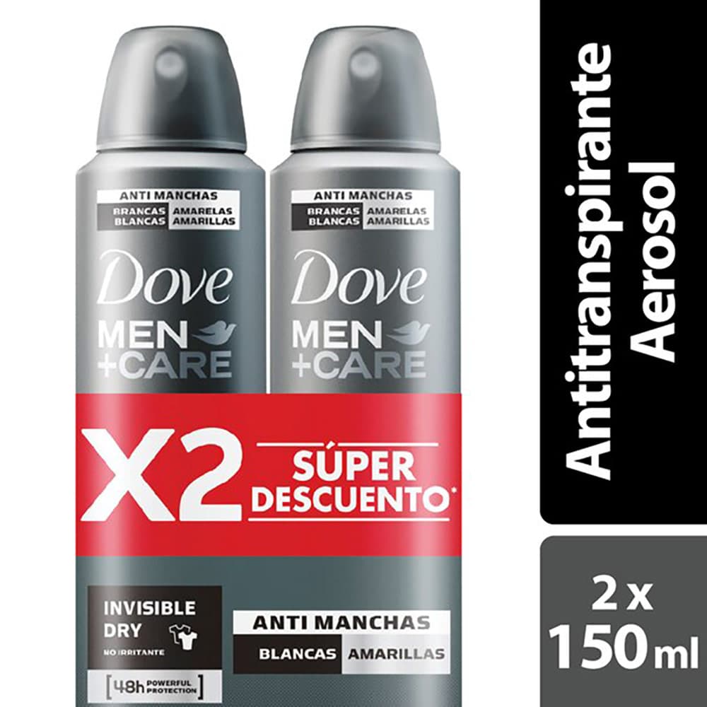 Desodorantes Dove Men Care Dry Invisible X 89 Gr Precio Especial 2
