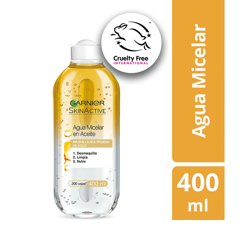 Agua Micelar Garnier Skin Active Bifásica 400Ml