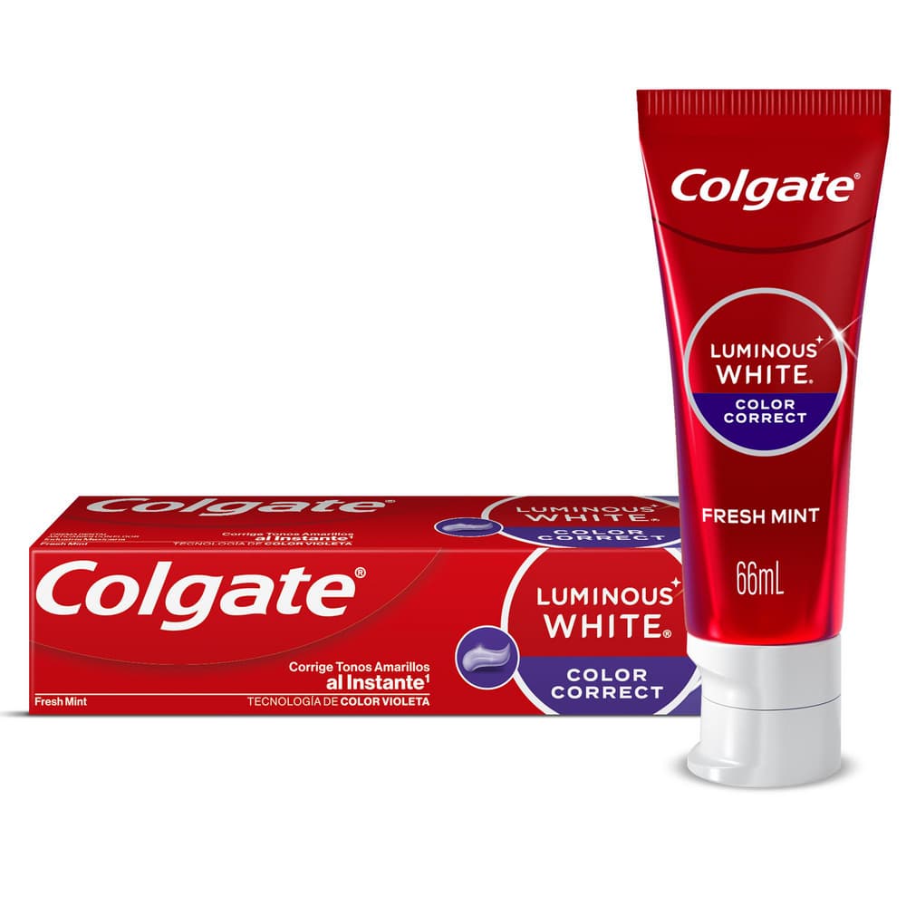 Crema Dental Blanqueadora Colgate Luminous White Color Correct 66 Ml
