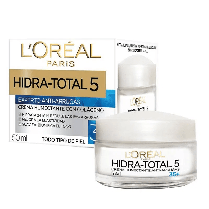 Crema Hidratante Antiarrugas L'Oréal París Hidra Total 5 35+ 50Ml