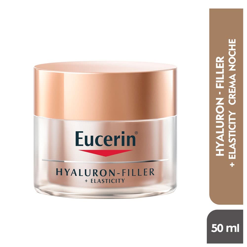 Crema Facial De Noche Lifting Eucerin Hyaluron-Filler Elasticity Frasco 50 Ml