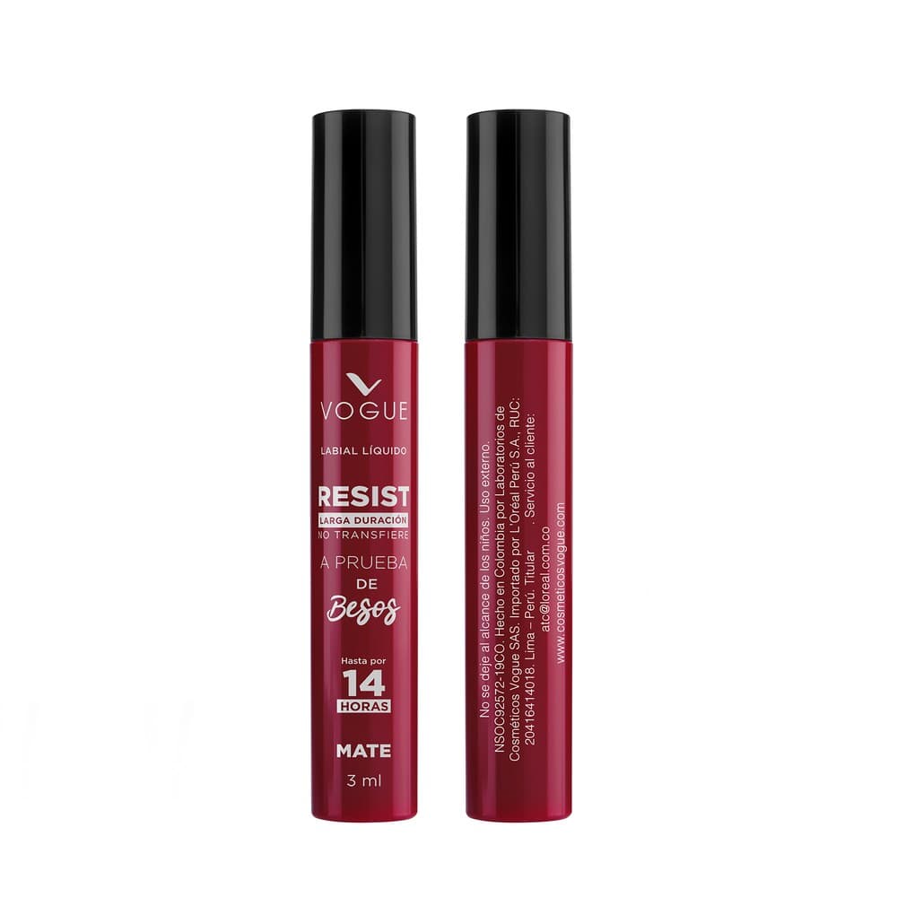 Labial Líquido Vogue Resist Apasionada 3Ml