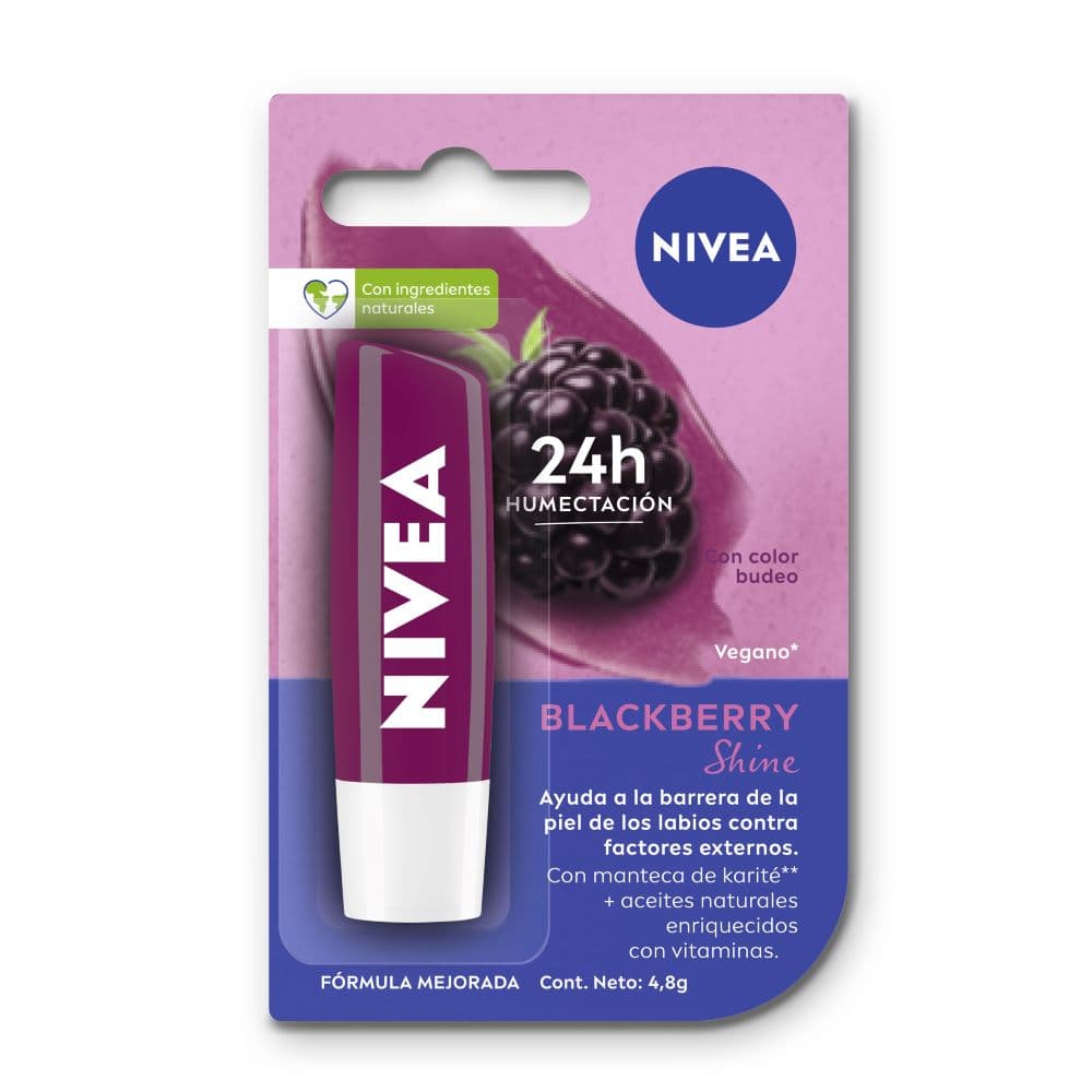 Balsamo Labial Nivea Tub X 4.8Gr Blackberry