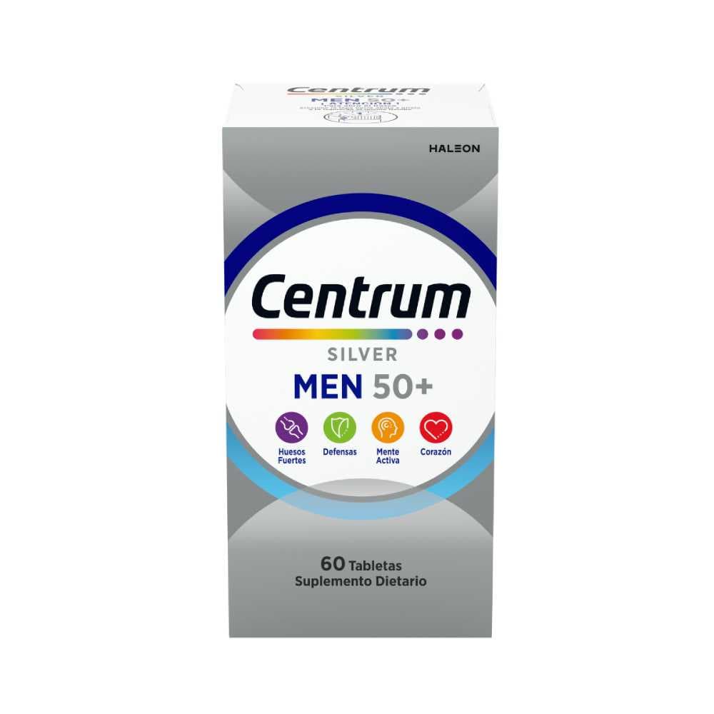 Centrum Silver Men +50 Años Frasco X 60