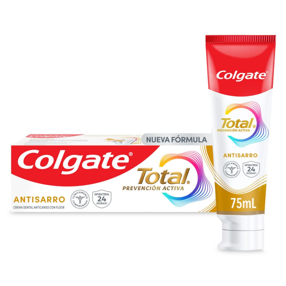 Crema Dental Colgate Tubo X 75Ml Total 12 Anti Sarro