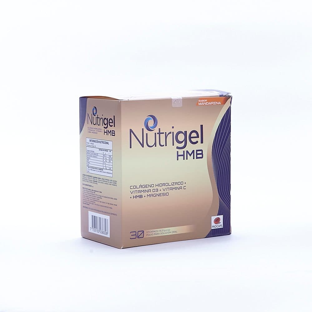 Nutrigel Hmb Mandarina Polvo Sol Oral Caja X 30 Sobre X 15.13Gr