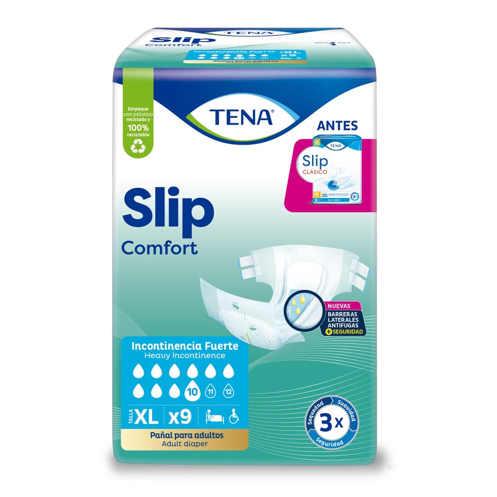 Pañal Tena Slip Comfort Xl X9