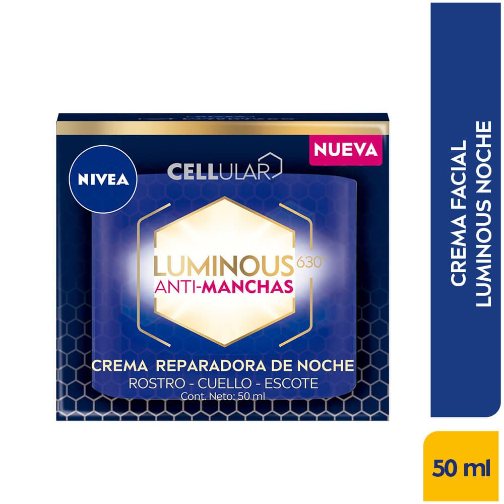 Crema Facial De Noche Antimanchas Nivea Luminous Frasco 50 Ml