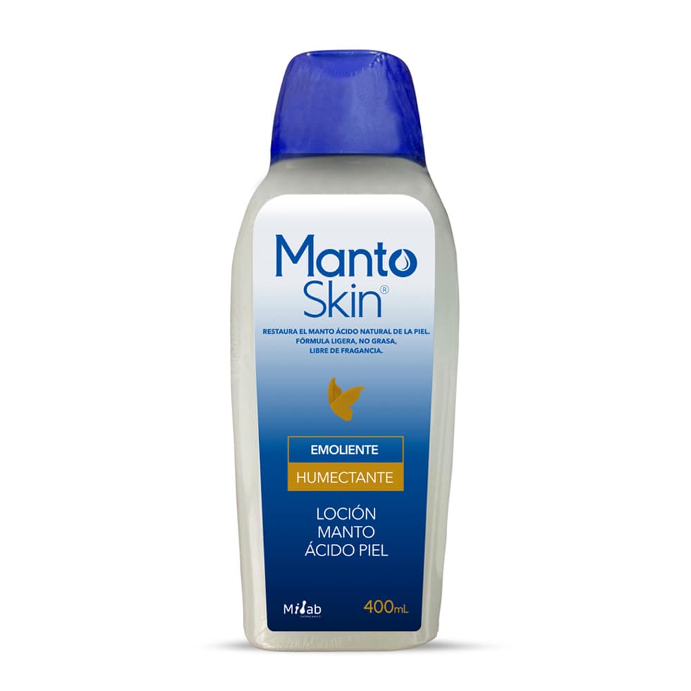 Manto Loción Skin Libre De Fragancia Acido Piel Frasco X 400Ml