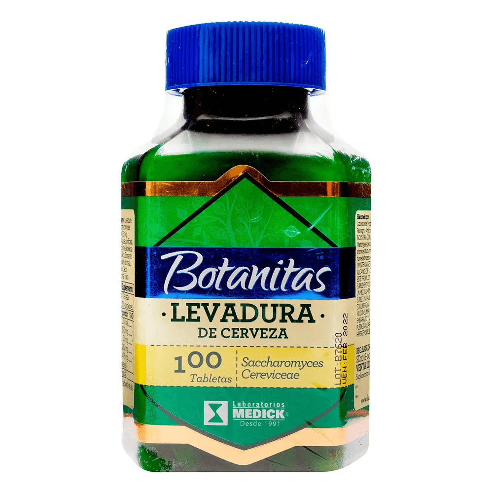 Levadura De Cerveza Botanitas 475Mg Tabletas Frasco X 100
