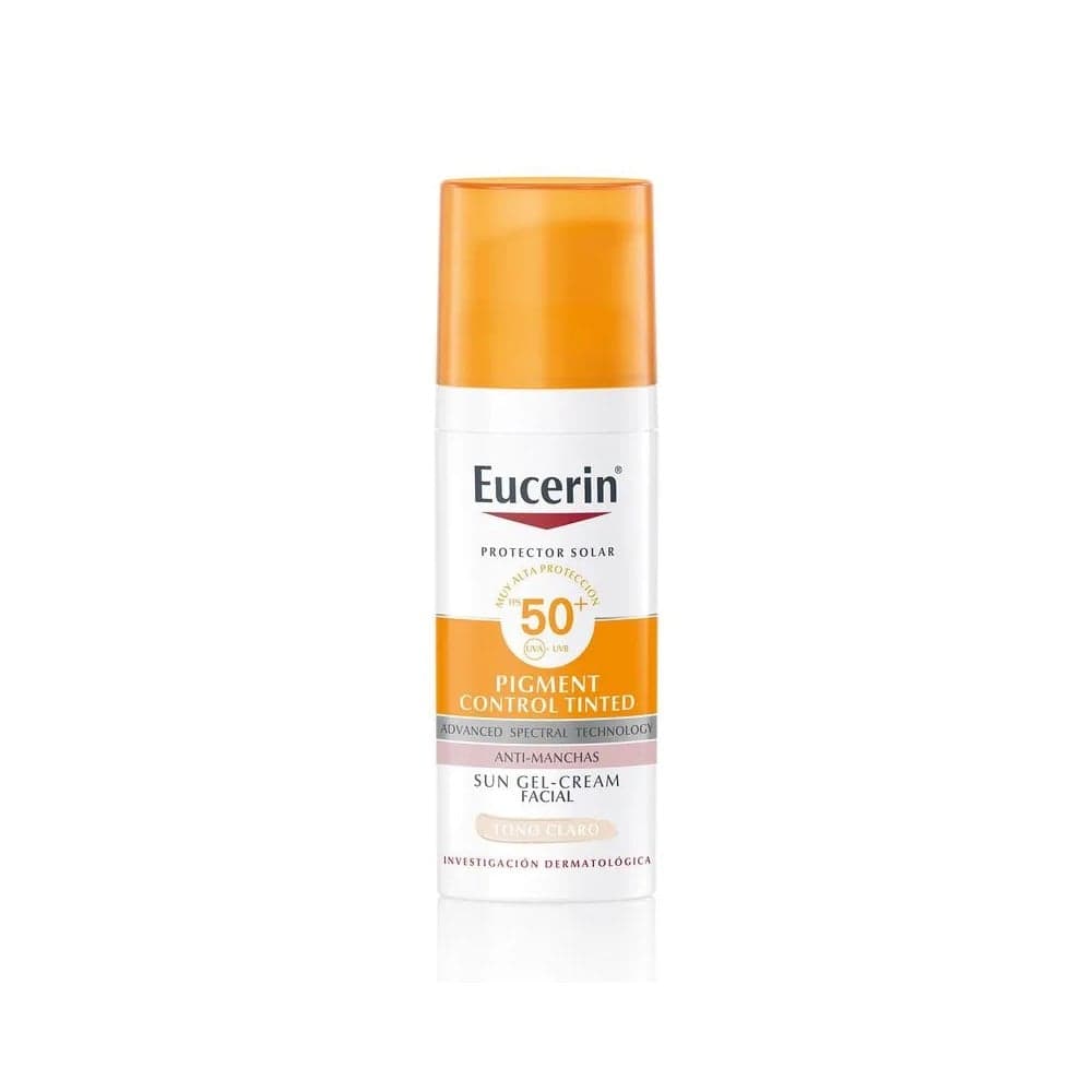 Protector Solar Facial Con Color Eucerin Pigment Control Tono Claro Frasco 50 Ml