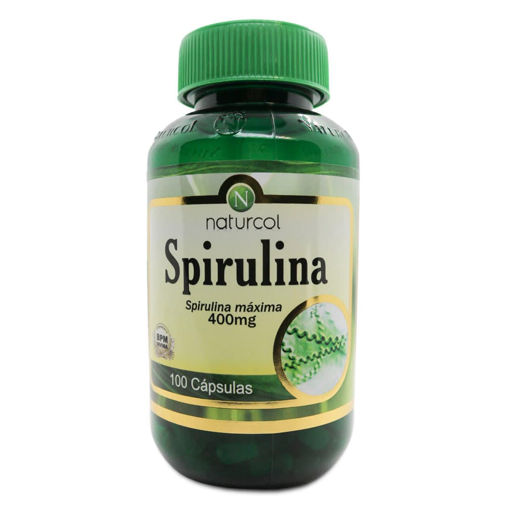 Spirulina Maxima Naturcol 400Mg Cápsulas Frasco X 100