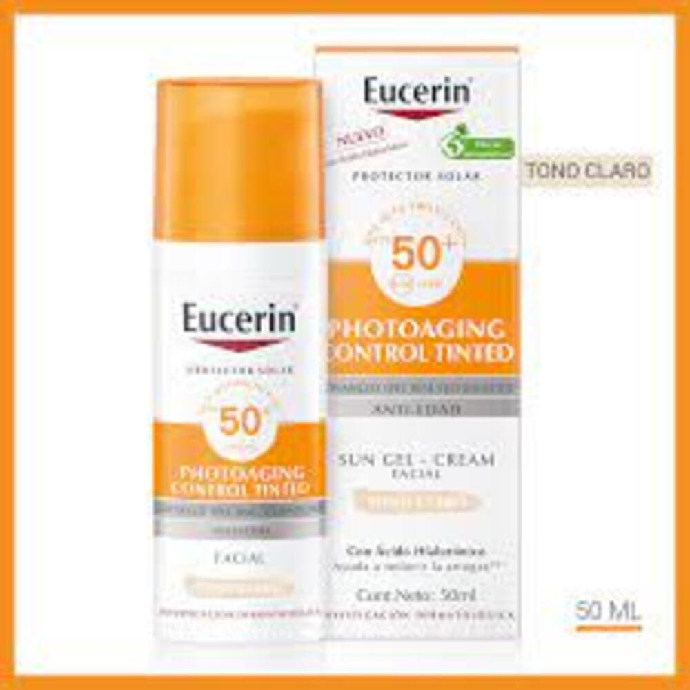 Protector Solar Facial Antiedad Eucerin Tono Claro Frasco 50 Ml