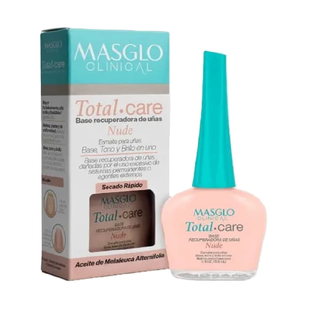 Base Clinical Recuperadora De Uñas Masglo Total Care Frasco Por 13.5Ml Nude