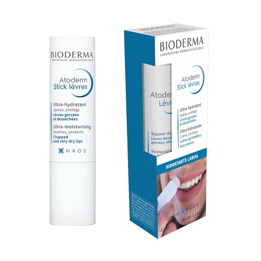 Atoderm Stick Levres Bioderma Hidratante Labial Barra X 4Gr