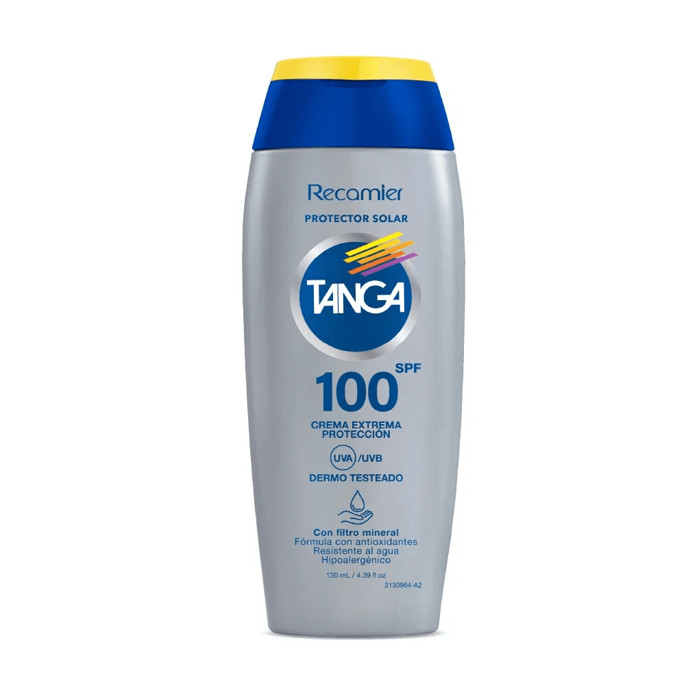 Protector Solar Tanga 100Spf Dermo Testeado Frasco X 130Ml