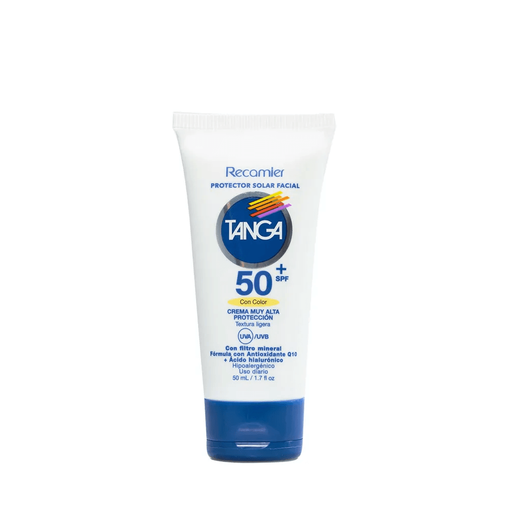 Protector Solar Facial Tanga 50Spf+ Con Color Frasco X 50Ml