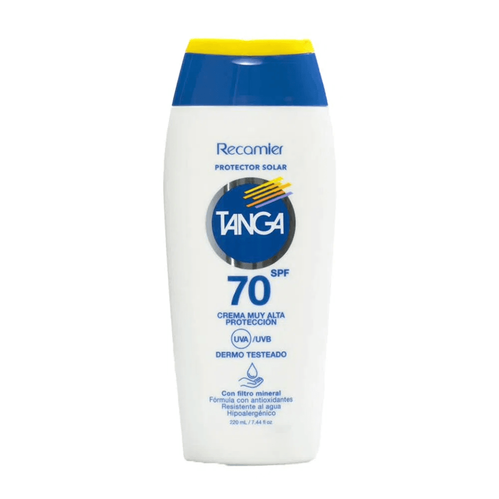 Protector Solar Tanga Spf70 Dermo Testeado Frasco X 220Ml