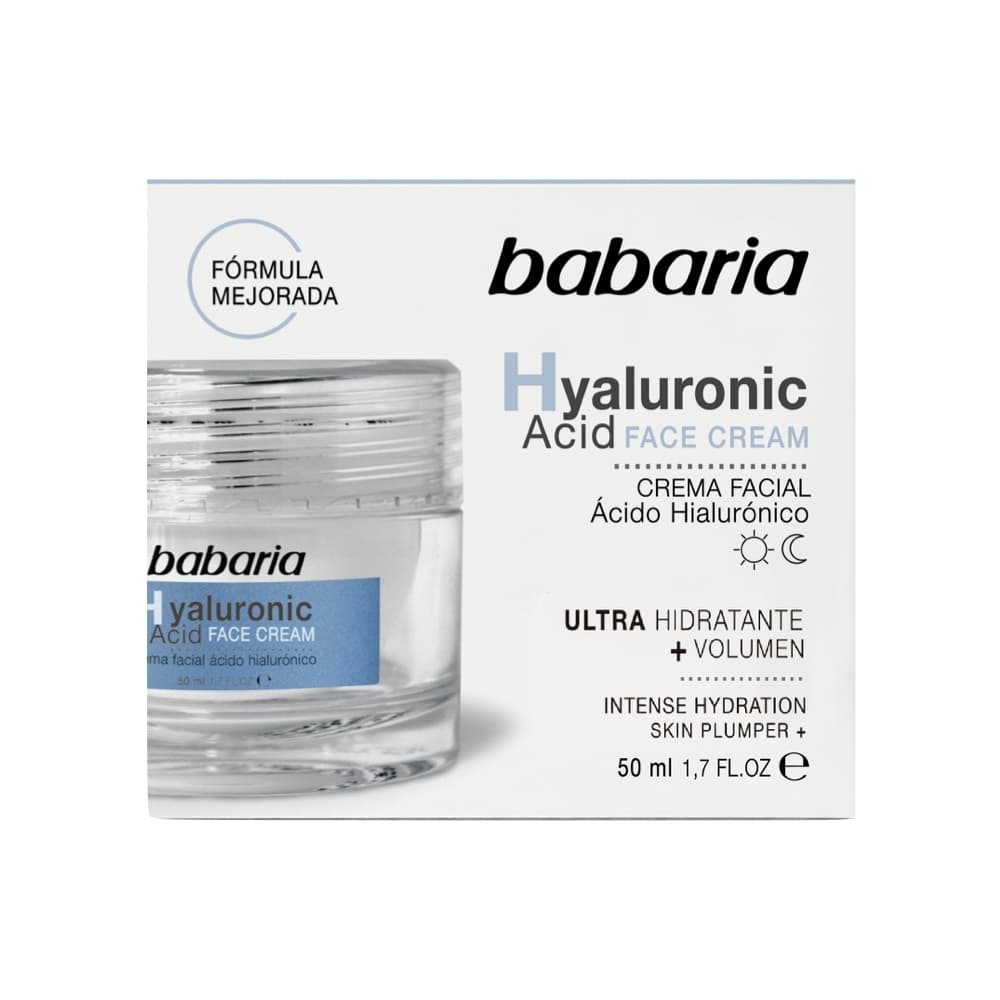 Crema Facial Babaria Acido Hialuronico Pote X 50Ml