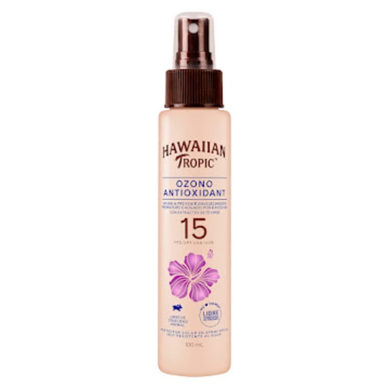 Protector Solar En Spray Hawaiian Tropic Tm Ozono Antioidant 15 Fps Frasco  100 Ml