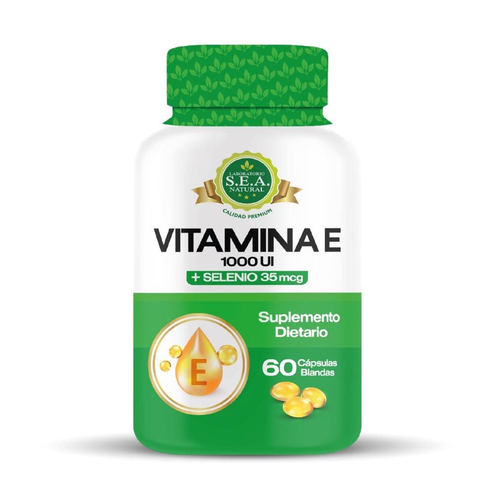 Vitamina E + Selenio 1000Ui+35Mcg Capsulas Blandas Frasco X 60
