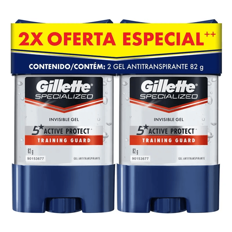Desodorante Gillette Training Guard Paquete X 2Barra 82Gr Ofert Espec